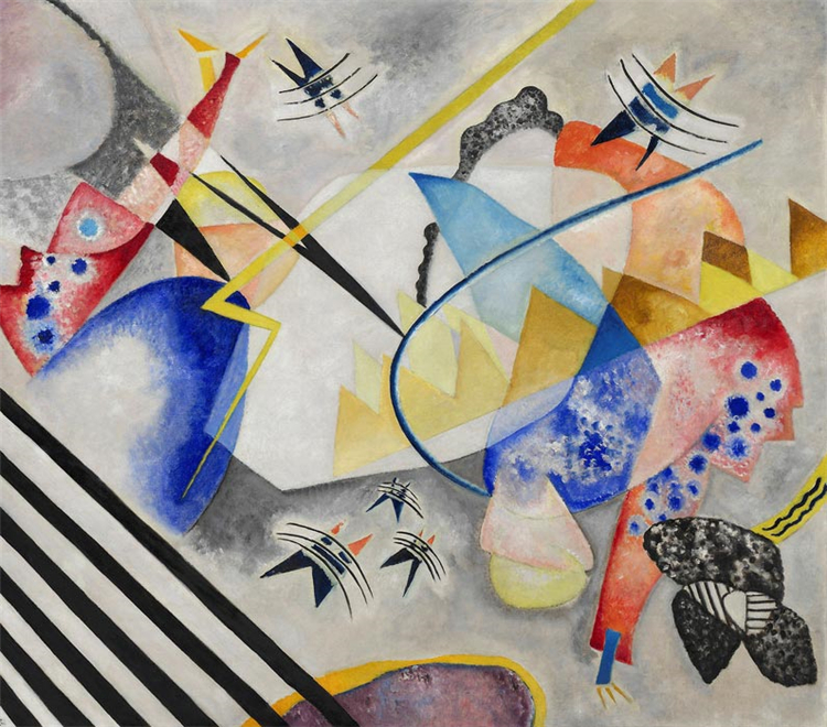 White Center 1921 Wassily Kandinsky Abstract Oil Painting